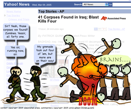 zombies are popular in comics.