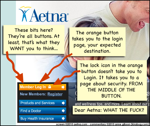 GET THE LINKS OUT OF THE DAMN BUTTONS!!
