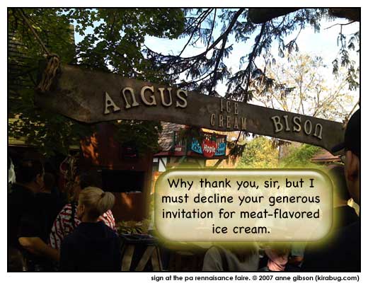 There's always odd stuff at the Ren Faire.