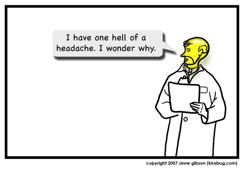 Wow, that's a bad head.