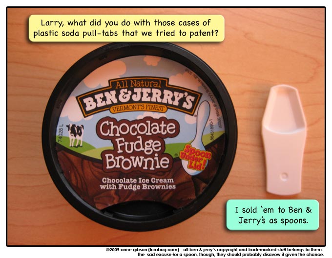 I think I'd've rather used the wooden stick that came in the little ice cream cups when we were kids.