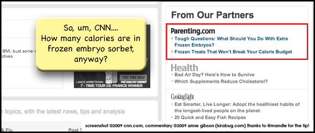 frozen embryo pie, frozen embryo bon bons....