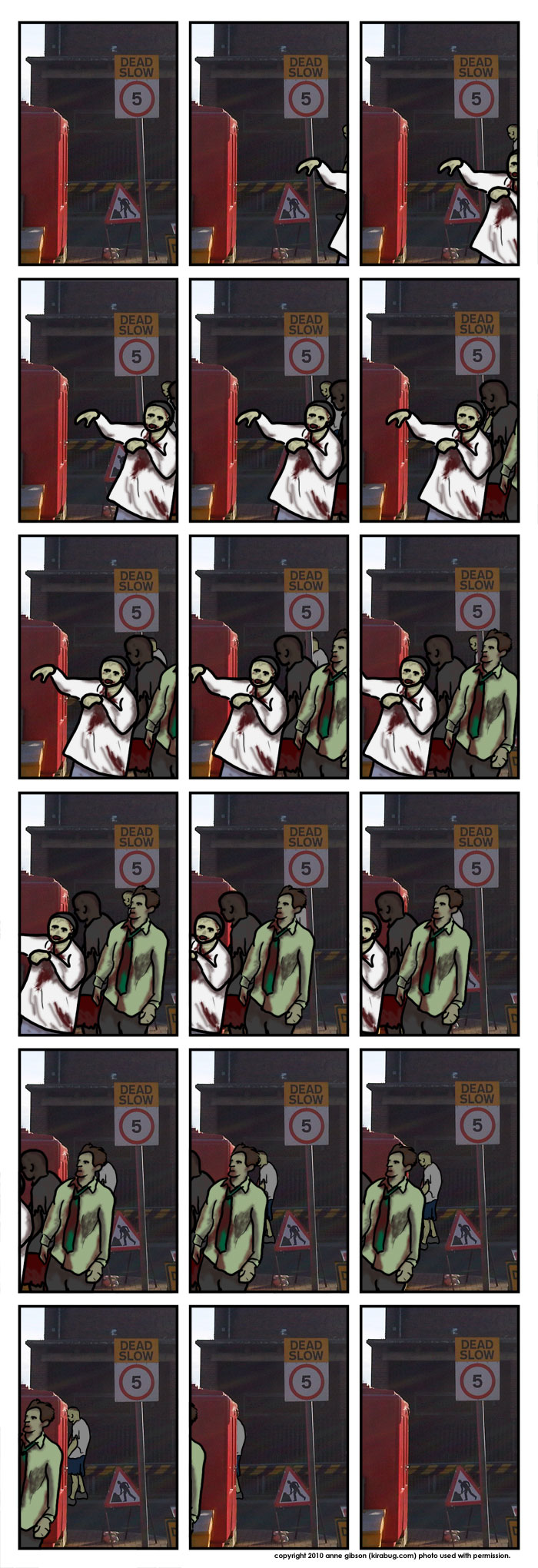 Zombies: embodying dead slow for 2000+ years.