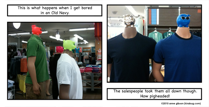 The pigs fit perfectly on the necks, like they were designed to be there. Just sayin.