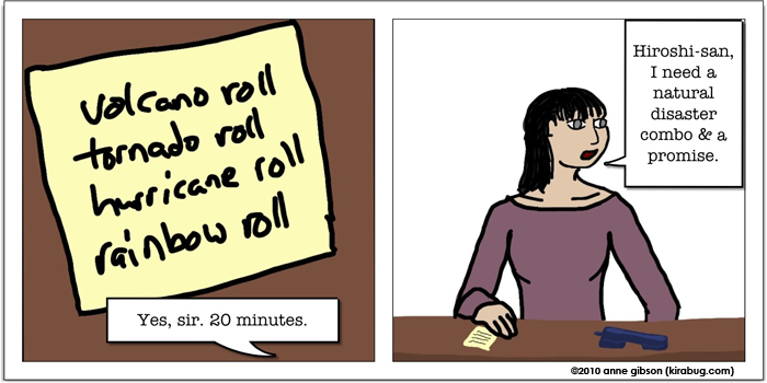 mmm, sushi.
